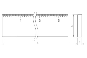 Stainless Steel Ruler 24