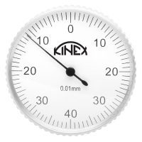 Úchylkoměr páčkový K-MET - vertikální (±0,8)/40mm