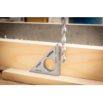 Stainless steel pocket angle bracket  K-MET 2 1/4“ / 60mm, 2x45°, wooDDraw line