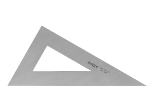 Trójkąt traserski KINEX/K-MET 250mm, 30°, 60°, 90°, ČSN 25 5162, ČSN 25 5163