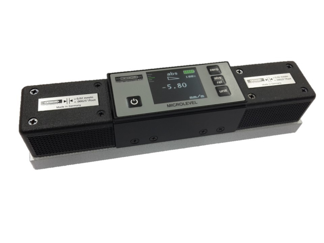 Digitální strojní vodováha MICROLEVEL s Bluetooth, 160 mm, 0,01 mm/m, DIN 877, DIN 2276-2