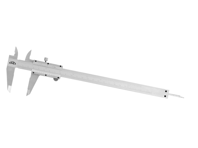 Vernier Caliper with Locking Screw and Depth Gauge KINEX/K-MET 200 mm, DIN 862