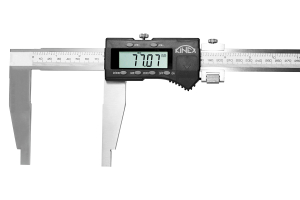 Digital Caliper with locking screw and fine adjustment KINEX/K-MET 600/125 mm, DIN 862