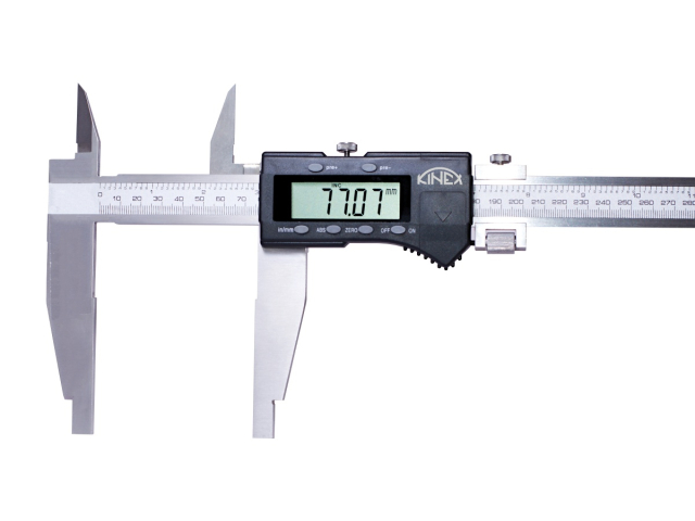 Digitální posuvné měřítko s horními noži KINEX/K-MET 2000/150/0,01 mm, DIN 862