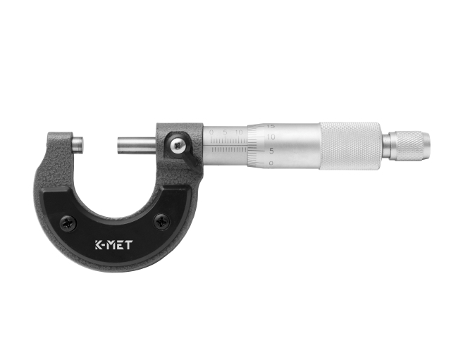 Outside micrometer KINEX/K-MET 0-25 mm/0,01mm, CSN 25 1420, DIN 863