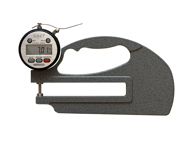 Digital Thickness Gauge 0-10mm, arm length 120mm, DIN 863