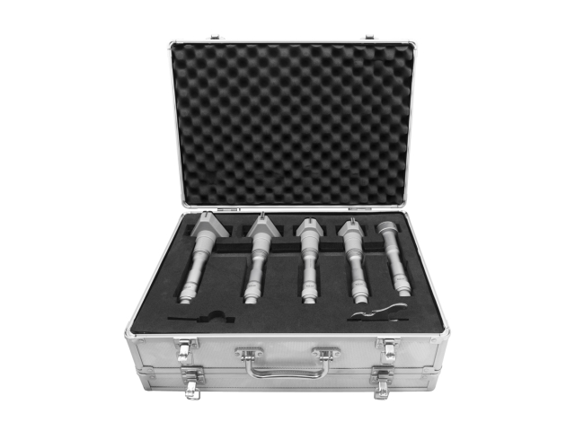 Set of 3-point Internal Micrometers with Setting Rings KINEX/K-MET 40-100 mm, 0,005mm, DIN 863, IP 54