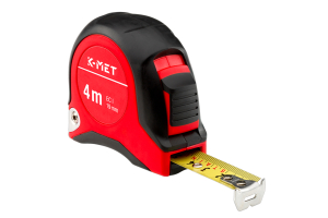 Tape measure K-MET, 4m, accuracy class 1, INOX