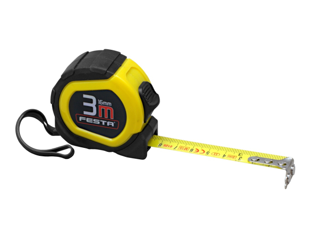 Svinovací metr FESTA 5m - pogumovaný s magnetem, tř. přesnosti 2