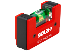 Compact spirit level SOLA GO! MAGNETIC CLIP (01621201)