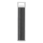 Pencil, diameter 2,8mm, plastic case with clip. Hardness HB, 150 mm