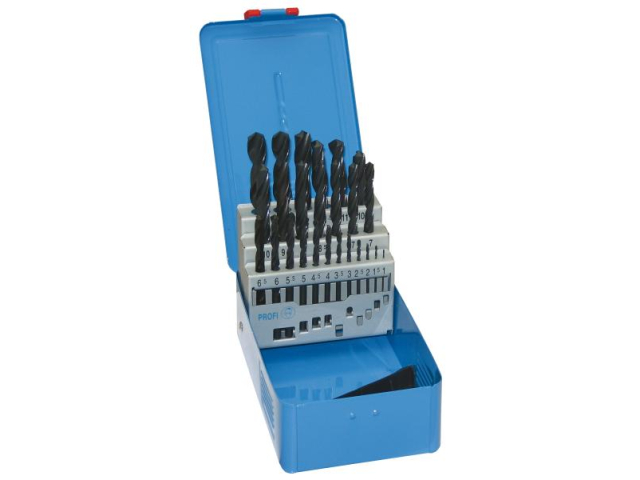 Sada vrtáků 25 dílná 4CZECH 1,00-13,00x0,5mm RNHSS pasivovaná, kovový box (SV1121RNHSS-25K)