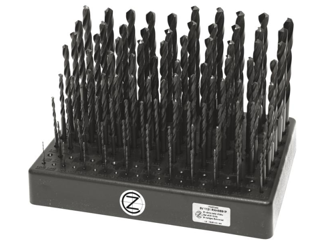 Sada vrtáků 91 dílná 4CZECH 1,00-10,00x0,1mm RNHSS pasivovaná, stojánek (SV1121RNHSS-91P)