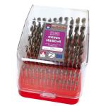 Sada vrtáků 91 dílná 4CZECH, 1,00-10,00x0,1mm S338RCZ004HSSCo5, stojánek s krytem (SV338RCZ004HSSCO5-91PP)
