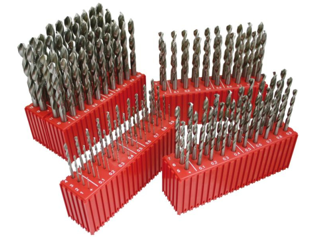 Sada vrtáků 130 dílů 4CZECH, MODUL 01,00-13,90x0,1mm CZ004 HSSCo5, stojánek (SV338RCZ004HSSCO5-130P)