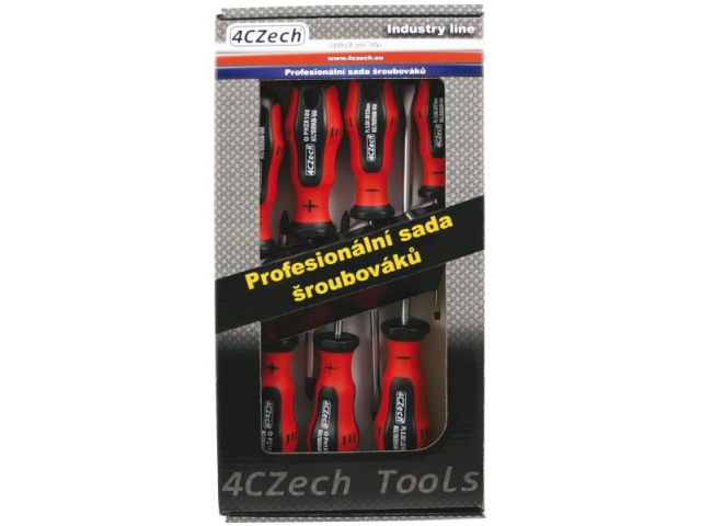 Sada skrutkovačov PL, PH, PZ 4CZECH, 7-dielna profi v kartóne (4CZ-8558-70)