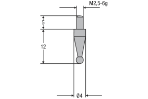 Measuring Insert M2,5 mm, diameter 1.0 mm (0710169)
