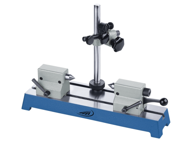 Stojan na měření kruhovitosti se středícími hroty 200 mm/50 mm, základna 350x110 mm, DIN 876-2 (0780101)