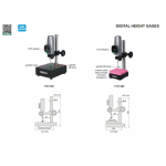 Precision Digital Dial Gauge with Stand 0-50 mm and Ceramic Base INSIZE (1157-502)
