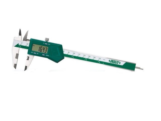 Digitální posuvné měřítko pro měření záhybů INSIZE 150/0,01 mm (1165-150A)
