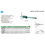 Digitální posuvné měřítko pro měření rozteče děr INSIZE 150mm/0,01mm (1186-150A)