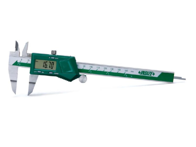 Digitální posuvné měřítko s čelistmi ve tvaru ostří INSIZE 200mm/0,01mm (1188-200A)
