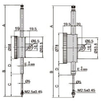 Číselníkový úchylkoměr INSIZE, analogový úchylkoměr 80mm/0,01mm (2309-80D)