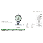 Mechanický hloubkoměr se zarážkou INSIZE 0-10mm/0,01mm (2341-101A)