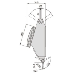 Páčkový úchylkoměr s velkým rozsahem INSIZE 1,6mm/0,01mm (2386-16A)