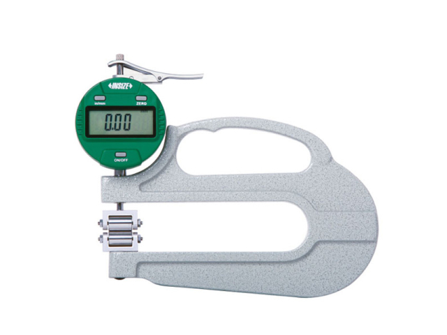 Digitální tloušťkoměr s válečkovými doteky INSIZE 0-4,5mm/0,01mm (2877-4)