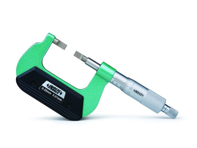 Mikrometr s úzkými měřícími plochami INSIZE 25-50mm/0,01mm, 6.5x0.75mm (3232-50A)