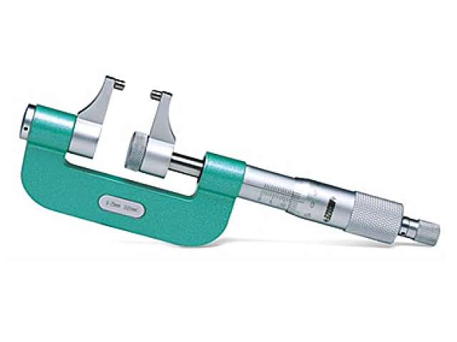 Mikrometr třmenový s měřícími čelistmi INSIZE 75-100mm/0,01mm (3238-100)