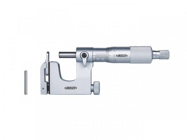 Outside Micrometer 25-50/0.01 mm with Interchangeable Anvil INSIZE (3262-50A)