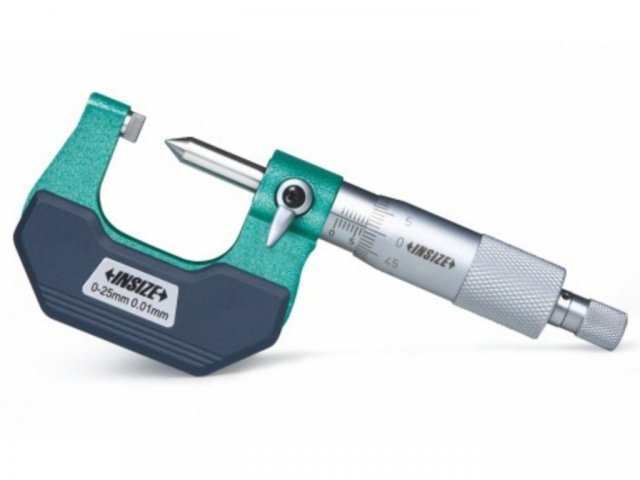Třmenový mikrometr na měření zřasení INSIZE 50-75/0,01 mm, typ C (3266-75CA)