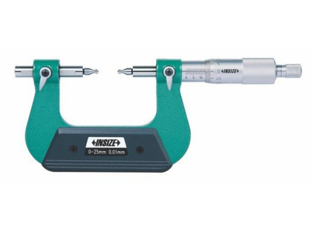 Mikrometr pro měření ozubených kol INSIZE 125-150/0,01 mm (3291-150)