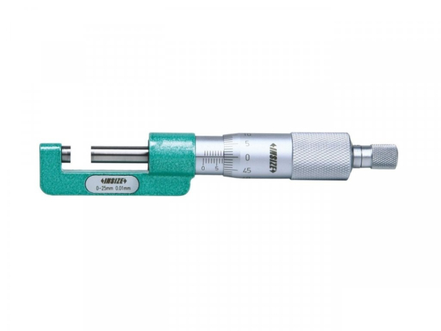Outside Micrometer for measuring bearing housings 0-25/0.01 mm INSIZE (3292-25)