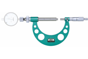 Mikrometr s úchylkoměrem INSIZE 0-100 mm/0,01 mm (úchylkoměr není součástí) (3296-100A)