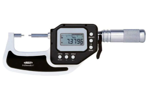 Digitální mikrometr na drážky INSIZE 0-25mm/0,01mm, rychloposuv, IP67, s datovým rozhraním (3356-25)