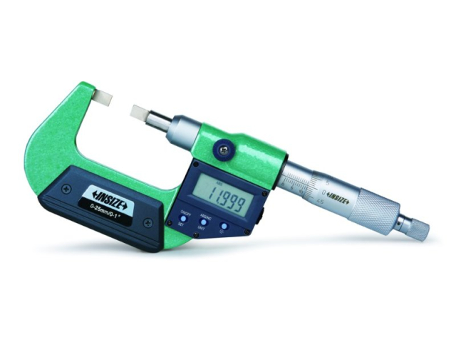 Digitální mikrometr s úzkými měřícími plochami INSIZE 25-50mm/0,001mm (3532-50A)