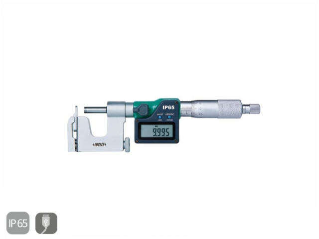 Digital micrometer 0-25/0.001 mm with Interchangeable Anvil IP65 INSIZE (3562-25A)