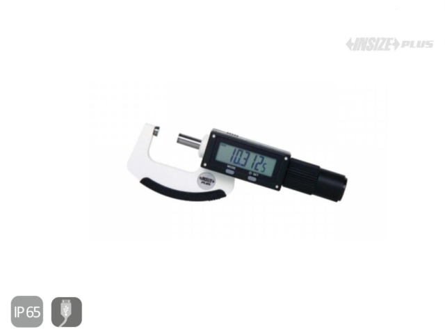 Premium digital micrometer 200-230/0.01 mm with non-rotating spindle INSIZE PLUS (3661-230)