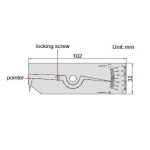 Svarová měrka INSIZE (0-6 mm; 0-6 mm; 1,5 mm, 3 mm; 25 mm) (4834-1)
