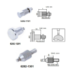 Měřící dotek pro úchylkoměry plochý INSIZE 10mm (6282-1102)