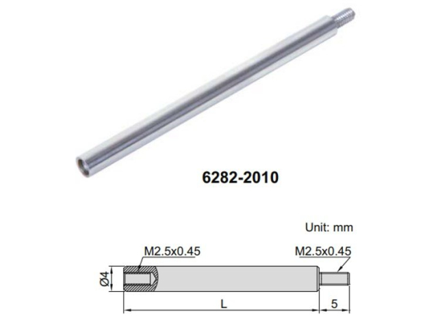 Výměnný nástavec pro úchylkoměry INSIZE 90mm (6282-2016)
