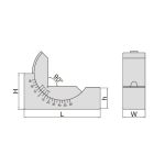 Stavitelný úhlový V-BLOK INSIZE 102x30x49mm (6535-30)