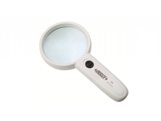 Magnifying glass 2× magnification, illumination INSIZE (7513-2)