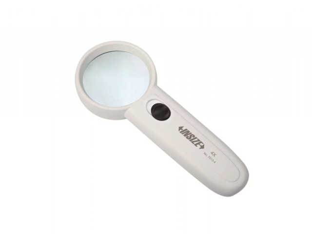 Magnifying glass 4× magnification, illumination INSIZE (7513-4)