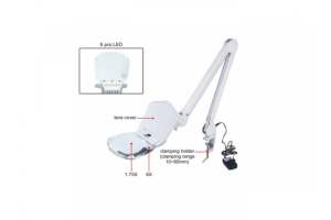 Desk Magnifier with Illumination, Two Magnifications 1.75x/6x INSIZE (7520-320D)