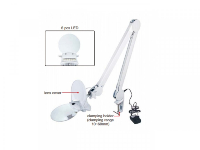 Desk Magnifier with Illumination, 1.75x Magnification INSIZE (7521-3D)
