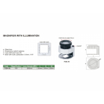 Lupa s LED/UV osvetlením, zväčšenie 10x INSIZE (7524-10)